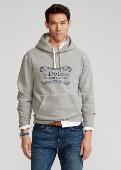 Men's Polo Ralph Lauren Fleece Graphic Hoodies | 957208XMN